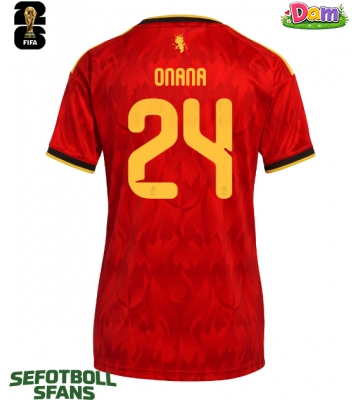 Belgien Amadou Onana #24 Hemmatröja Kvinnor VM 2026 Kortärmad